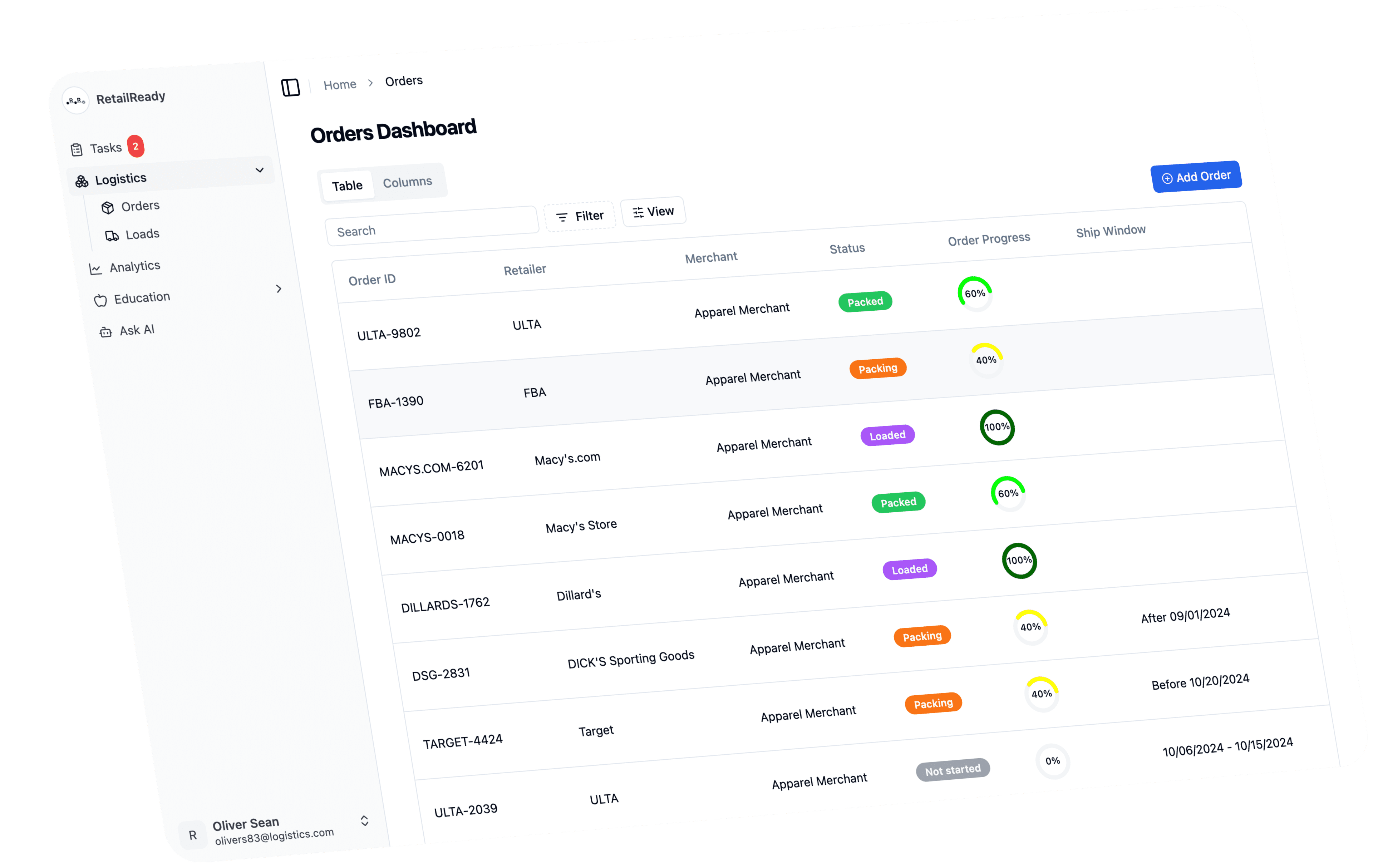 3PL Tasks